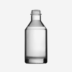 Bottiglia DESTILLATA 200ml, vetro bianco, GPI28