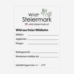 Etichetta 60x80mm, "Steiermark Selvaggia"