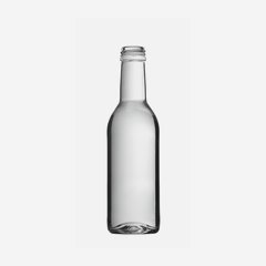 Bottiglia di succo di frutta 250ml, vetro bianco, 