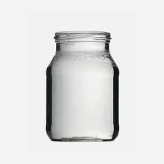 Vasetto di yogurt 500ml, vetro bianco, TO70