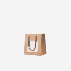 Borsa regalo, marrone, finestra, 160/80/150