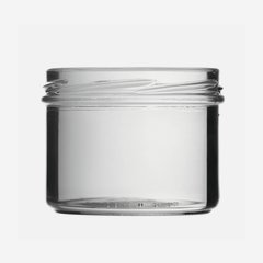 Barattolo a vite 230ml, vetro bianco, TO82