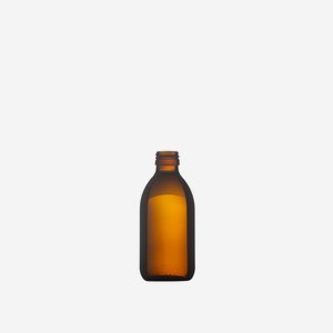 Bottiglia per medicinali,vetro marrone, 250ml,PP28