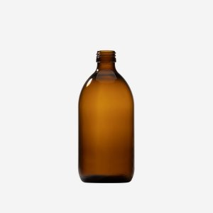 Bottiglia per medicinali,vetro marrone, 500ml,PP28