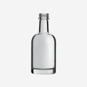 Bottiglia Osla 50ml, vetro bianco, PP18