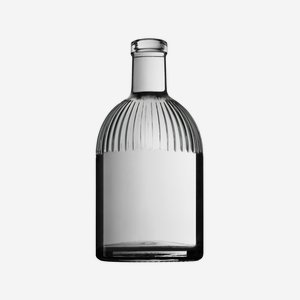 Bottiglia Trieste 500ml, vetro bianco, sughero