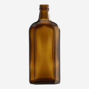 Bottiglia di elisir 500ml, vetro marrone, PP28