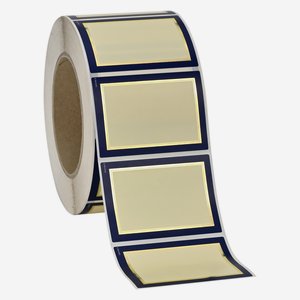 Serie di etichette CLASSIC, 50x70mm, blu + oro HP