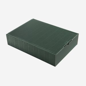 Scatola regalo onda esterna, verde, 375/255/83