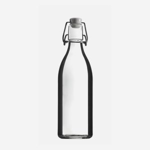 Bottiglia a gancio LANDHAUS 500 ml, vetro bianco, 