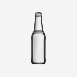Bottiglia Longneck 200ml, vetro bianco, CC