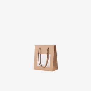 Borsa regalo, marrone, finestra, 180/80/195