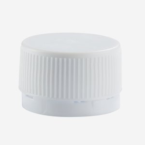 Tappo a vite standard MCA 28, bianco