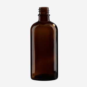 Bottiglie contagocce, vetro marrone, 100ml, GL-18