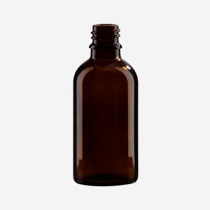 Bottiglie contagocce, vetro marrone, 50ml, GL-18