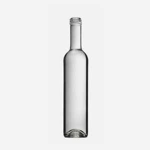 Bottiglia universale da 500 ml, vetro bianco