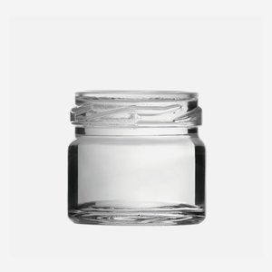 Barattolo a vite da 30 ml, vetro bianco, TO43