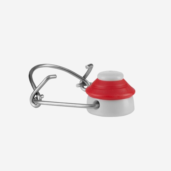 Tappo mechanico, testa bianca, guarnizione