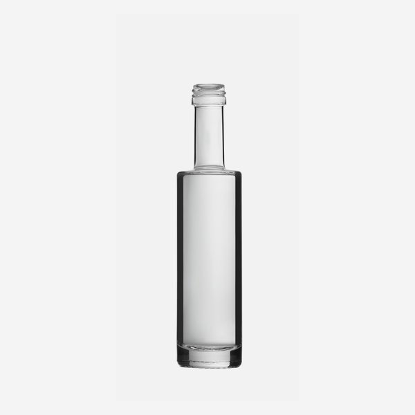 Bottiglia BEGA da 50 ml, vetro bianco, PP18