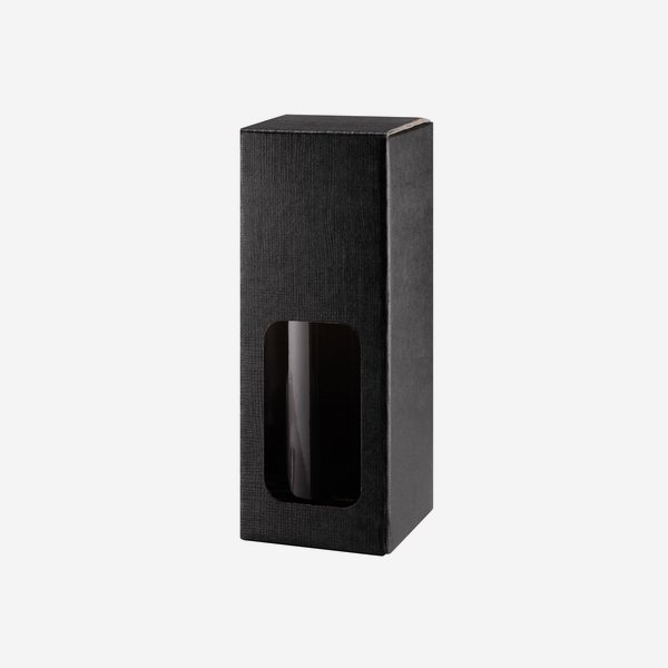 Scatola regalo nera con finestra, 1xVIVA 350ml