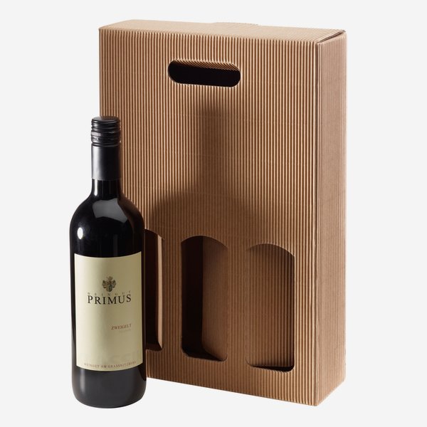 Scatola regalo onda esterna, marrone, 360/237/79