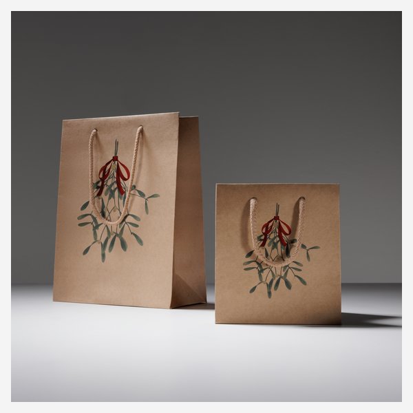 Borsa regalo, Motive: vischio, 225/110/295