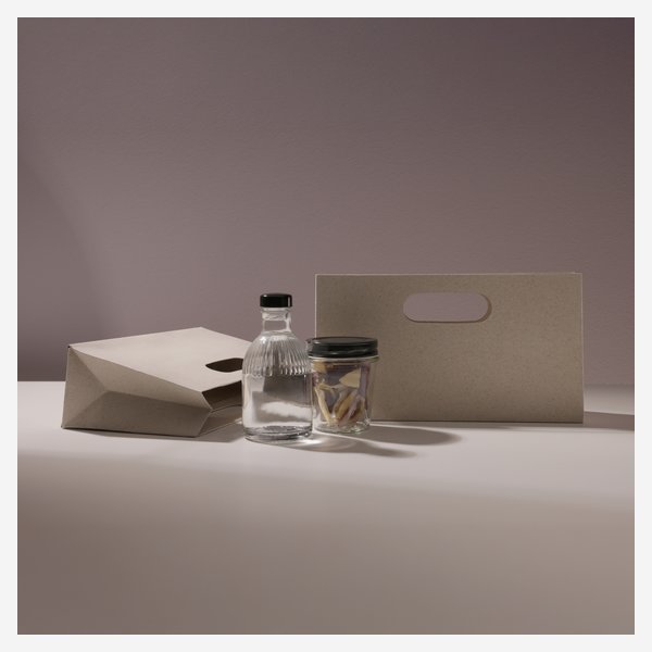 Borsa regalo, carta d´erba, 270/80/150