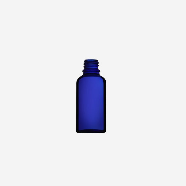 Bottiglie contagocce, vetro blu, 30ml, GL-18