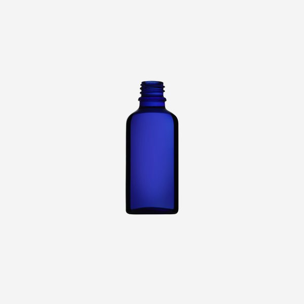 Bottiglie contagocce, vetro blu, 50ml, GL-18