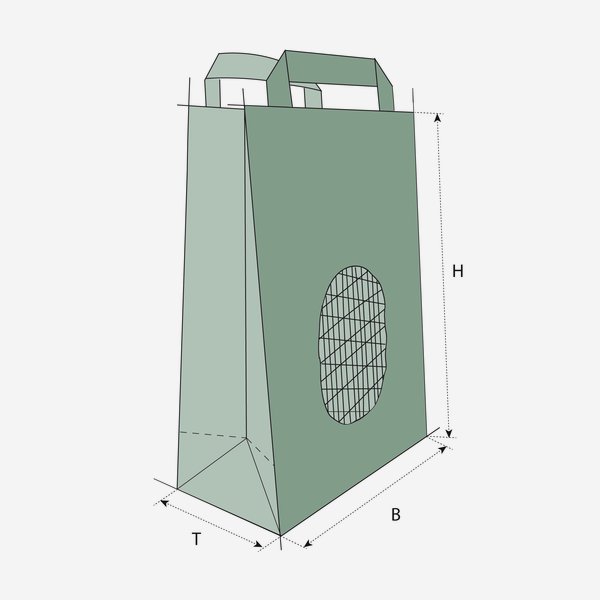 Sacchetto portapatate da 5 kg, 220/110/410