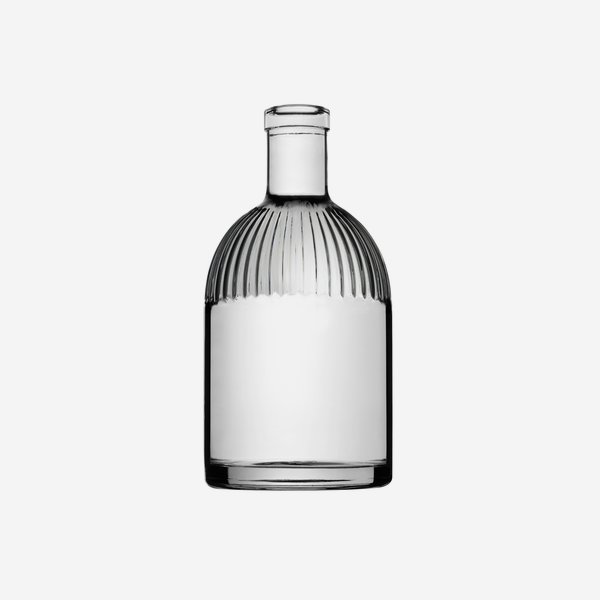 Bottiglia Trieste 700ml, vetro bianco, sughero