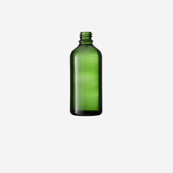 Bottiglie contagocce, vetro verde, 100ml, GL-18