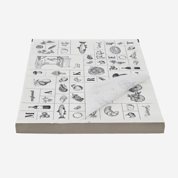 Carta grassa stampata, 1/4 foglio, 370 x 500mm