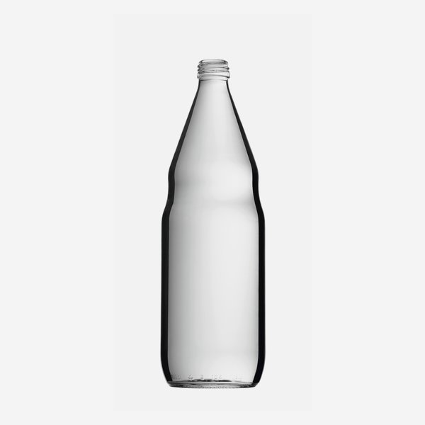 Bottiglia di succo o aceto 1000ml, vetro bianco