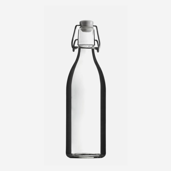 Bottiglia a gancio LANDHAUS 500 ml, vetro bianco, 