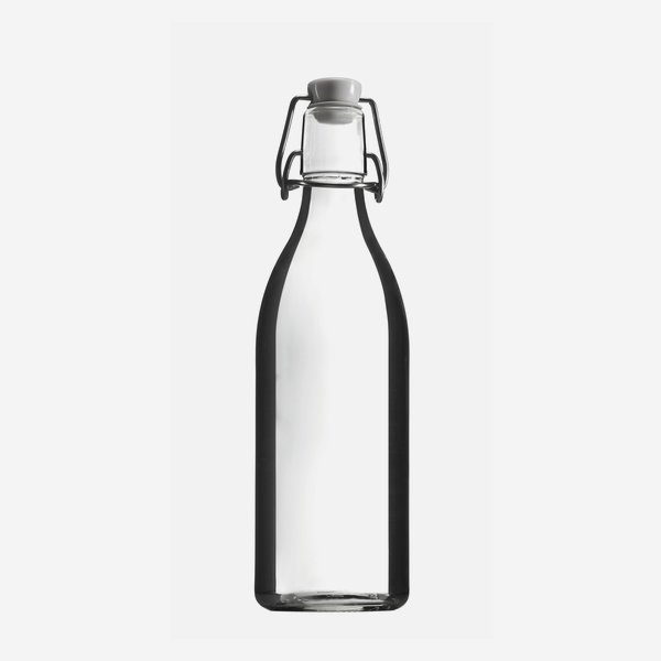 Bottiglia a gancio LANDHAUS 500 ml, vetro bianco, 