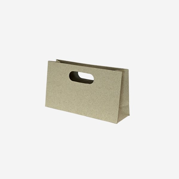 Borsa regalo, carta d´erba, 270/80/150