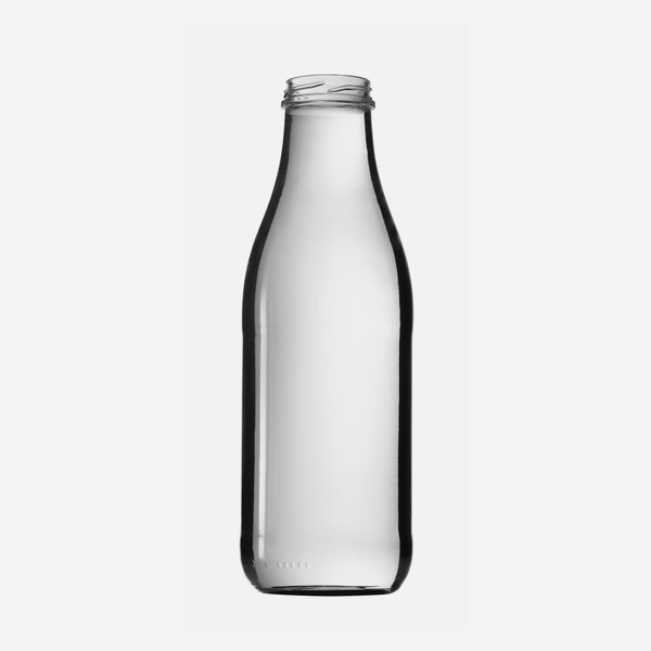 Bottiglia di latte 1000ml, vetro bianco, TO48