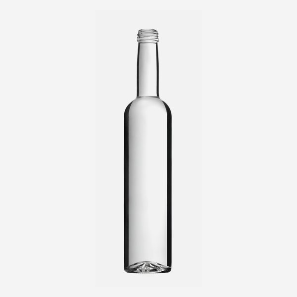 Bottiglia Premium 500ml, vetro bianco, MCA28