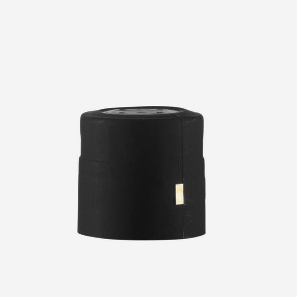 Capsula termoretraibile Ø28 x H26mm, nero opaco
