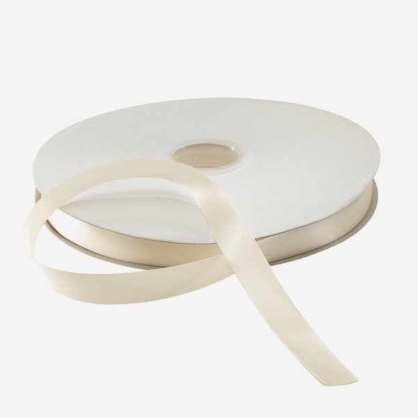 Nastro di raso crema, adatto - goffratura a caldo