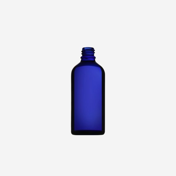 Bottiglie contagocce, vetro blu, 100ml, GL-18
