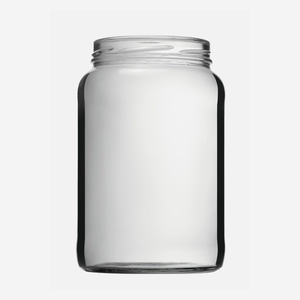 Barattolo a vite 1700 ml, vetro bianco, TO100